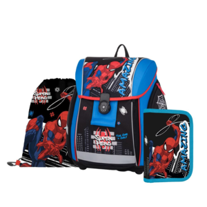 Školska torba, anatomska, 3u1, Oxy, Premium Light Spiderman