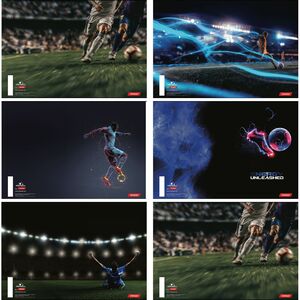 Set bilježnica, Target Football, A4, linije, 54 lista, meki uvez, 10 KOM