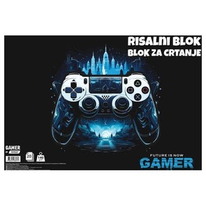 Blok za crtanje A3, Target, 20 listova, Gamer
