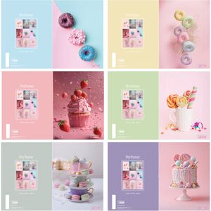 Set bilježnica, Target Parfume, A4, geometrija, 52 lista, meki uvez, 10 KOM