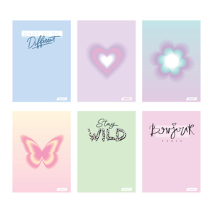 Set bilježnica, Target Pastel, A4, geometrija, 52 lista, meki uvez, 10 KOM