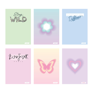 Set bilježnica, Target Pastel, A4, linije, 54 lista, meki uvez, 10 KOM
