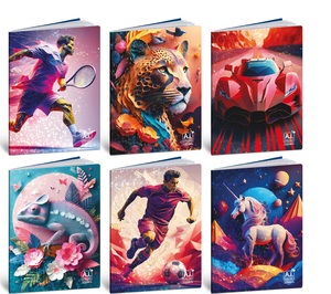 Set bilježnica Gli Imperdibli Color Dreams,  A4 linije, 48 listova, meki uvez, 10 KOM