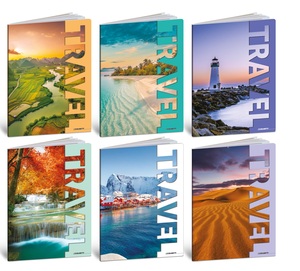 Set bilježnica Travel, A4 kvadratići, 52 lista, meki uvez, 10 KOM