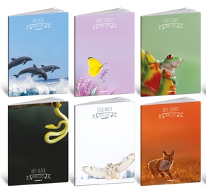 Set bilježnica Animal shades,  A4 linije, 52 lista, tvrdi uvez, 10 KOM