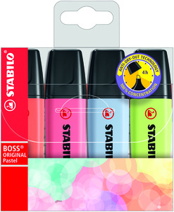 Markeri, Stabilo Textmarker Boss, Original Pastel4 KOM