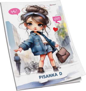 Pisanka D Connect Girl+ Soft, B5 linije, 52 listova, meki uvez