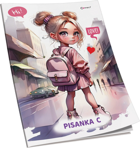 Pisanka C Connect Girl+ Soft, B5 linije, 32 listova, meki uvez