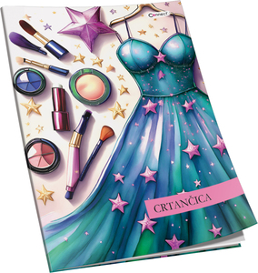 Crtančica Premium Connect Girl, B5 linije, 16 listova, meki uvez
