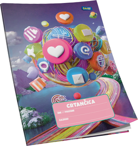 Crtančica Educa, B5 linije, 16 listova, meki uvez