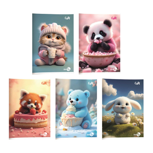 Set bilježnica Cute, A4 linije, 40 lista, meki uvez, 10 KOM
