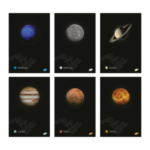 Set bilježnica Planets Elisa, A4 linije, 42 lista, meki uvez, 10 KOM