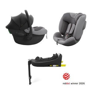 Kinderkraft ENDURA 3u1 Modular System (autosjedalice I-LITE + I-FIX ENDURA + baza ENDURA SAFE FX), Grey