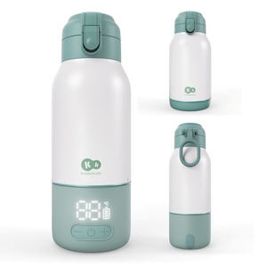 Kinderkraft GAJA prijenosni grijač bočica/termosica s baterijom 500 ml, Green