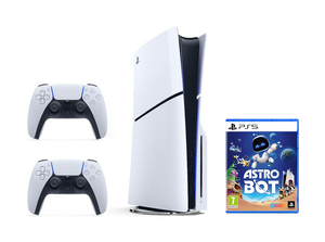 PlayStation 5 Slim E chassis + Astro Bot + dodatni PS5 kontroler