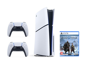 PlayStation 5 Slim E chassis + God of War: Ragnarok + dodatni PS5 kontroler
