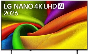 LG 75" NANO 4K UHD AI TV 75NU800B3LA, webOS Smart TV, HDR10 Pro