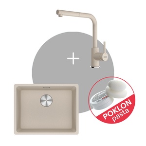 Franke Set Maris MRG 110-52 sudoper + LINA L DOCCIA slavina, Sahara