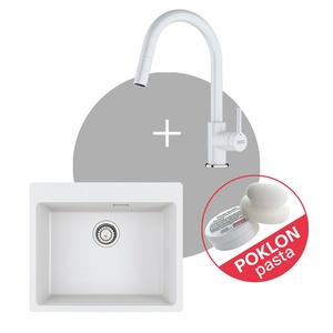 Franke Set Maris MRG 610-54 FTL sudoper + LINA J DOCCIA slavina, Glečer bijela
