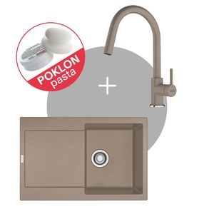 Franke Set Maris MRG 611 sudoper + LINA J DOCCIA slavina, Kašmir