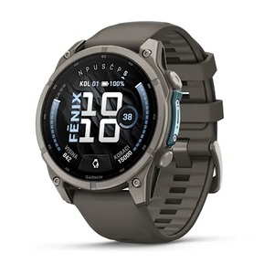 Garmin fēnix 9, 47 mm AMOLED Titanium Pebble Gray, 010-04762-01, pametni sat
