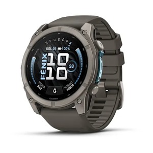 Garmin fēnix 9, 51 mm AMOLED Titanium Pebble Gray, 010-04763-01, pametni sat