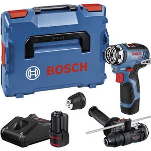 BOSCH Professional akumulatorska bušilica-izvijač GSR 12V-35 FC, 2x3,0 Ah, GFA 12-B/H, L-BOXX