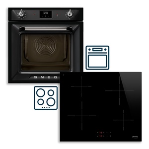Smeg set pećnica SOP6900TN Victoria + indukcijska ploča za kuhanje SI2641D Universale