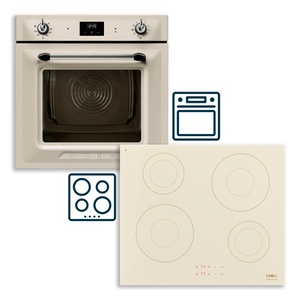 Smeg set pećnica SOP6900TP Victoria + indukcijska ploča za kuhanje SI2641DP Coloniale