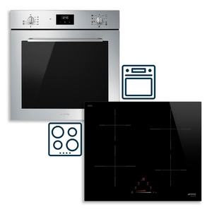 Smeg set pećnica SF6400TVX Selezione + indukcijska ploča za kuhanje SI4642D Universale