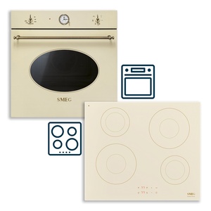 Smeg set pećnica SF68C1PO Coloniale + indukcijska ploča za kuhanje SI2641DP Coloniale