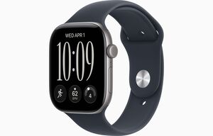 Apple Watch Series 12, MJEH4WF/A,  GPS 46mm S/M Space Grey Aluminium Case with Navy Blue Sport Band, pametni sat