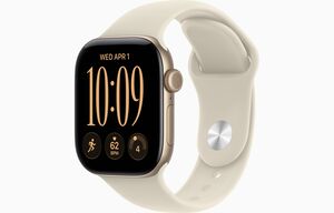 Apple Watch Series 12, MJG24WF/A,  GPS + Cellular 42mm S/M Light Gold Aluminium Case with Sand Sport Band, pametni sat
