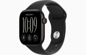 Apple Watch Series 12, MJEC4WF/A,  GPS 42mm M/L Black Aluminium Case with Black Sport Band, pametni sat