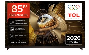 TCL 85" SQD Mini-LED TV 85X11L, Premium 4K, Google TV, 144 Hz, Bang & Olufsen audio