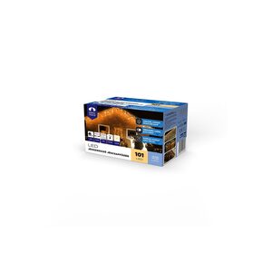 DEKORTREND KONTAKT vanjska LED ledenica s efektom ledenih iskri, 101 LED, toplo bijela