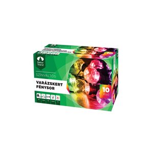 DEKORTREND svjetlosni niz Čarobni vrt, 10 prizmatičnih RGB žarulja