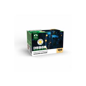 DEKORTREND solarna dekorativna girlanda od užeta 8 m, 100 LED, toplo bijela