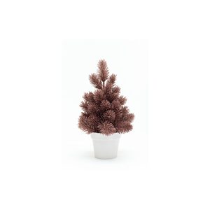 Umjetno božićno drvce - MINI ROSEGOLD u bijeloj posudi - 28 cm
