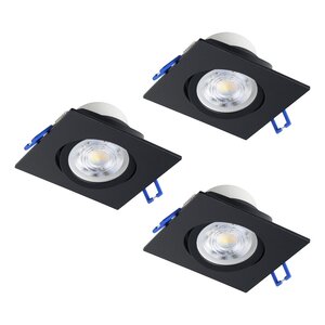 EGLO ugradbena/set 3 kom, LED, 3x4,8 W, 4000K, crna 'SALICETO'