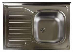 SINK SOLUTION nasadni sudoper CLASIC 80 x 60 cm, 1x, desni, inox RO