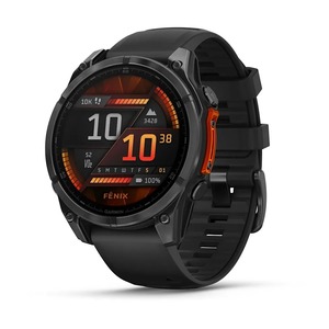 Garmin Fenix 8 AMOLED, Tamnosivi uz crni silikonski remen, 010-02904-00, pametni sat RA