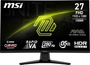 MSI monitor MAG 274CXF, 27" VA, FHD, 280Hz, 0.5ms, FreeSync Premium, 2xHDMI, DP, HDR Ready, zakrivljeni RA