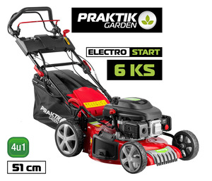 PRAKTIK GARDEN samohodna motorna kosilica PG65410, 196 cm³ / 51 cm - 4U1 - elektro start RA