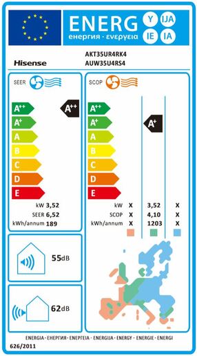 Hisense klima uređaj podna AKT35UR4RSK4/AUW35U4RS4 3,5 kW