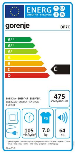 Gorenje sušilica DP7C