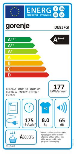 Gorenje sušilica rublja DE83/GI