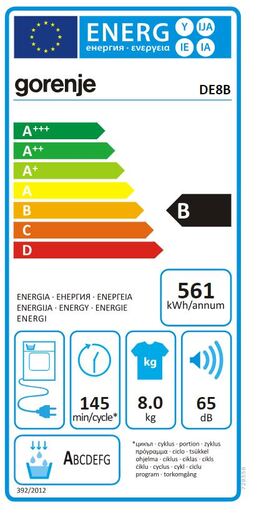 Gorenje sušilica DE8B