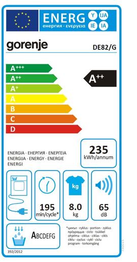 Gorenje sušilica rublja DE82/G