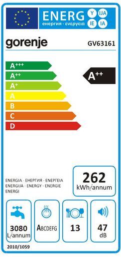Gorenje perilica posuđa GV63161